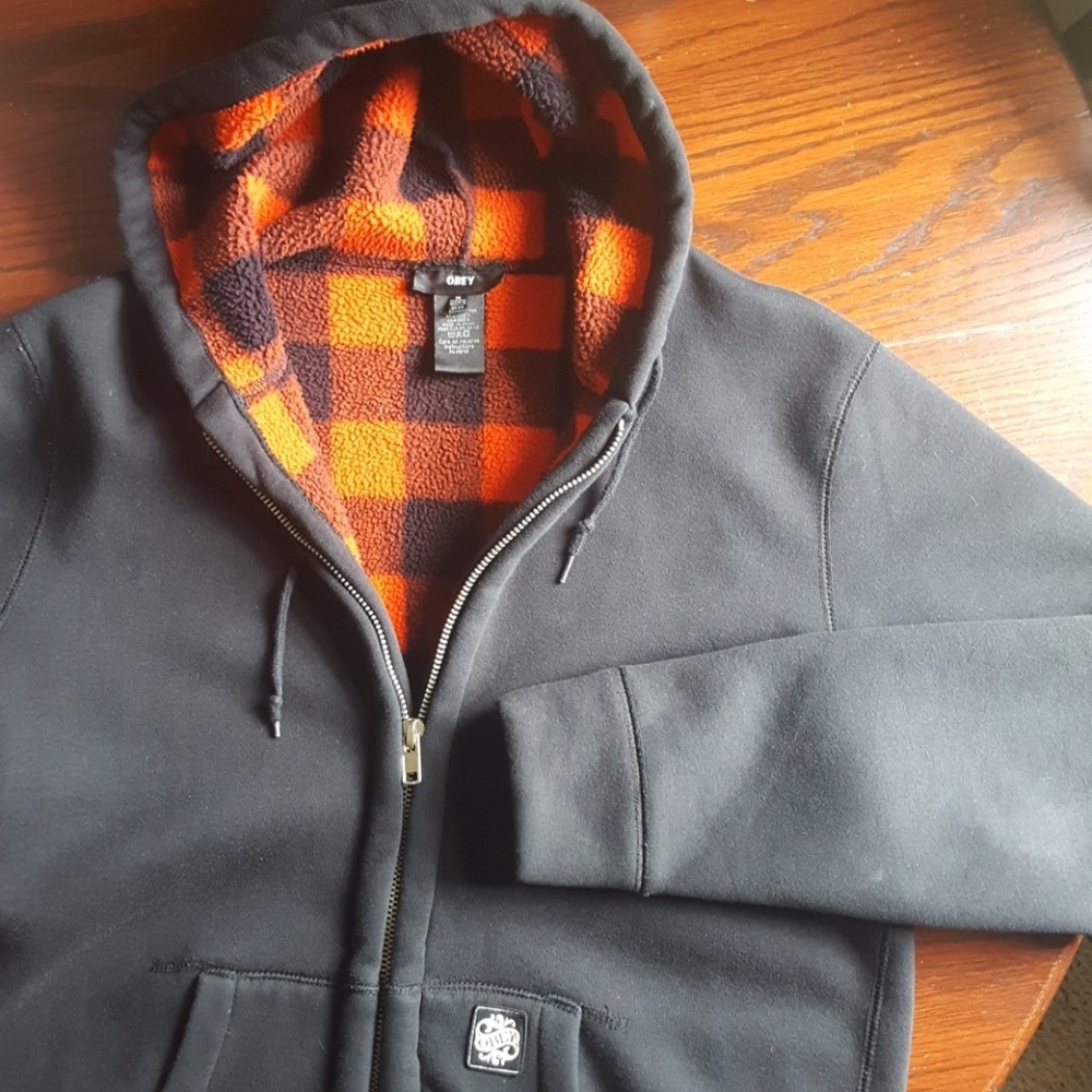 Vintage Obey Reversible Hoodie